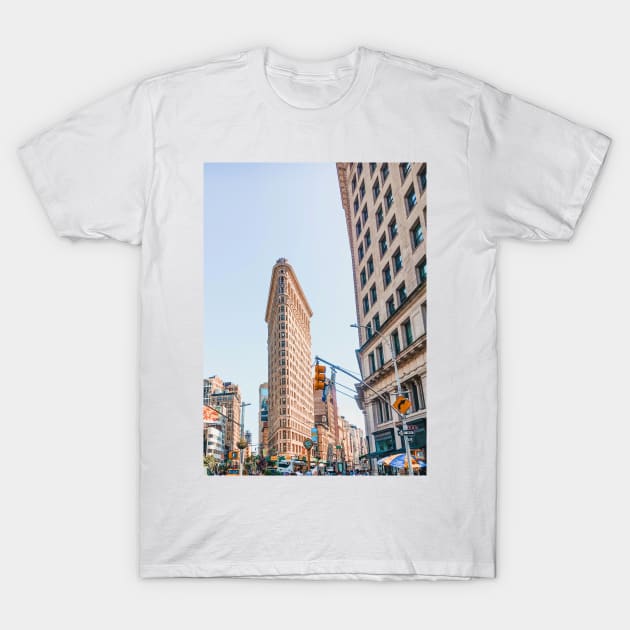 Flatiron Building in New York City - Travel Photography T-Shirt by BloomingDiaries